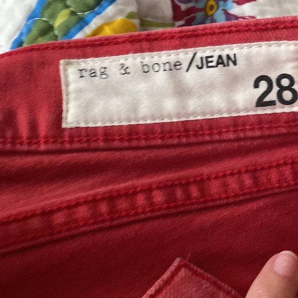 Rag & Bone red skinny jeans - Picture 2 of 4